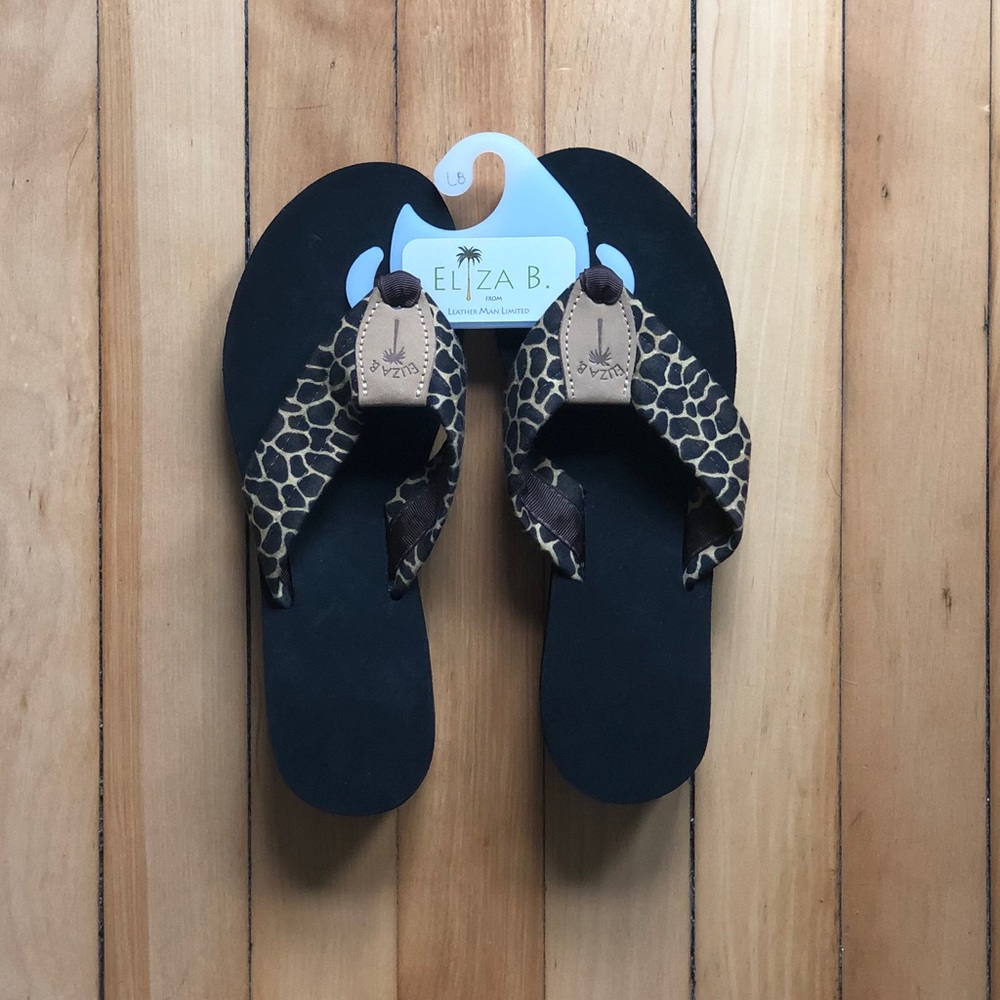 Giraffe Print Eliza B Sandals - W8 - NWOT